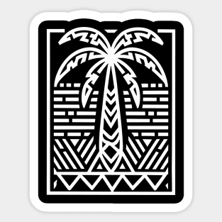 Palm Tree (White) Sticker